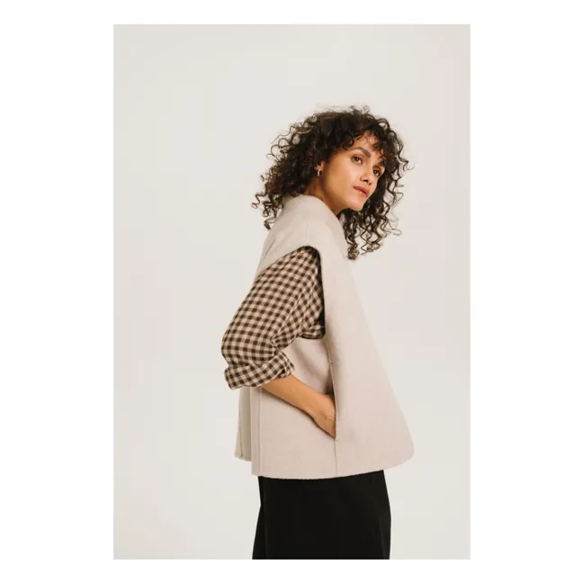 Gilet Double Face Mireia Laine | Crème