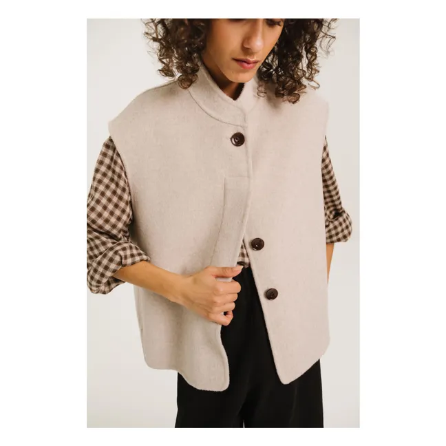 Gilet Double Face Mireia Laine | Crème