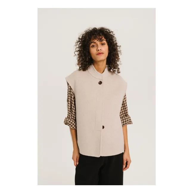 Gilet Double Face Mireia Laine | Crème