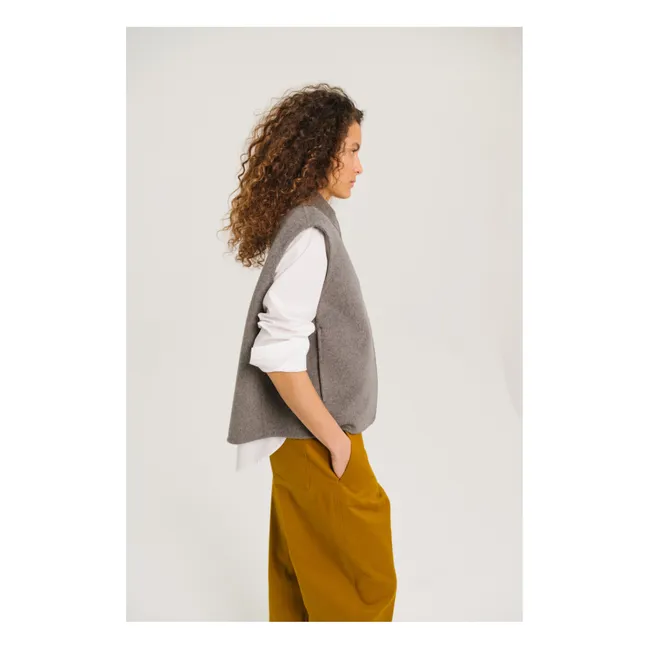 Gilet Double Face Mireia Laine | Gris