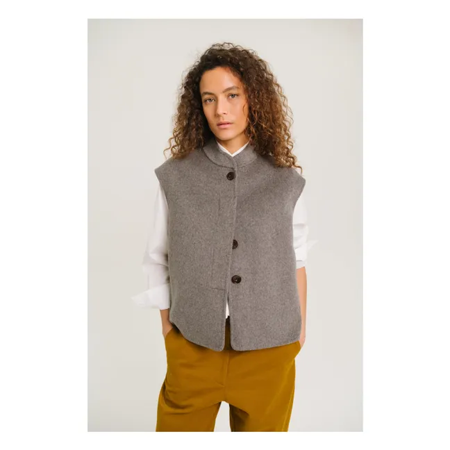 Gilet Double Face Mireia Laine | Gris