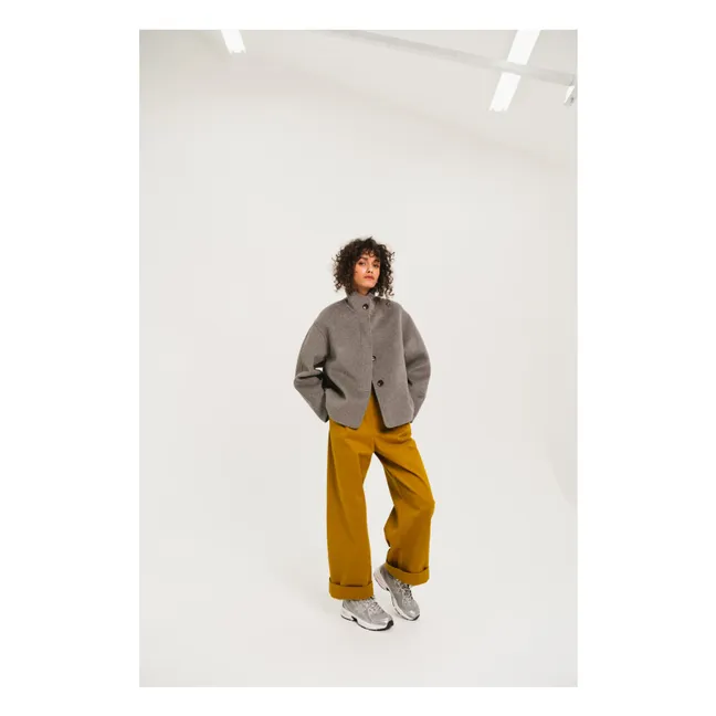 Veste Double Face Estele Laine | Gris