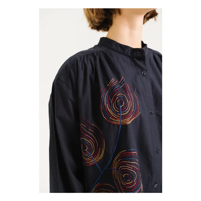 Blouse Ella Broderies | Bleu