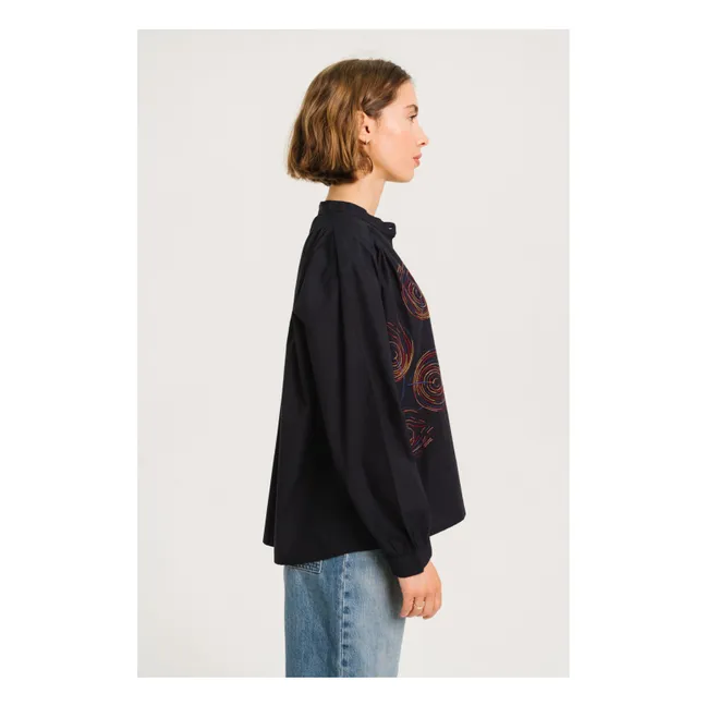 Blouse Ella Broderies | Bleu