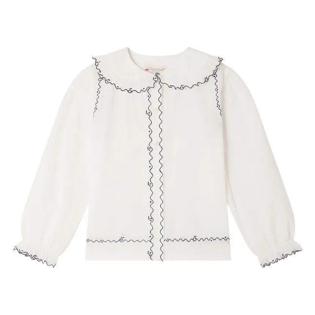 Maneke organic cotton blouse | Cream