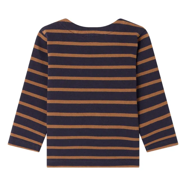 T-shirt Tourbillon Rayé | Bleu marine