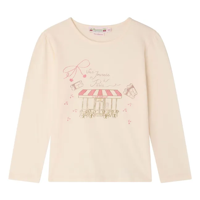 T-shirt Gracieuse Coton Bio | Rose pâle