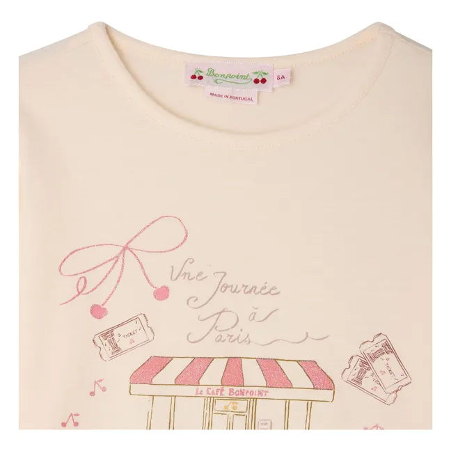 T-shirt Gracieuse Coton Bio | Rose pâle