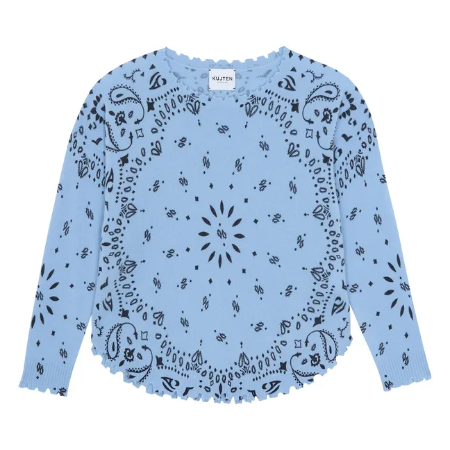 Pull Mela Bandana Cachemire | Bleu