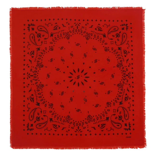 Bandana Hachiko Cachemire | Rouge