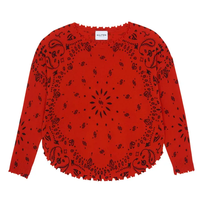 Pull Mela Bandana Cachemire | Rouge