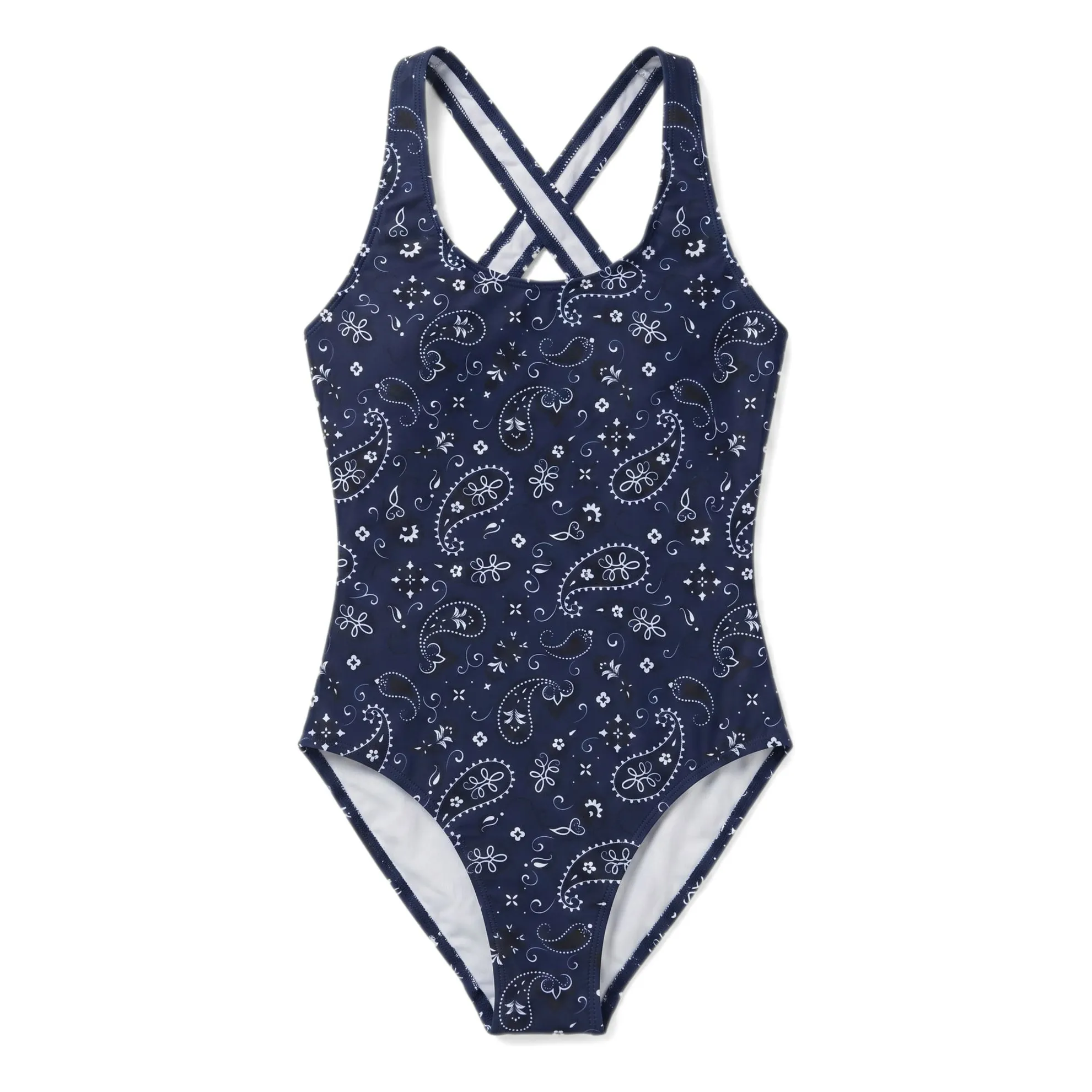 Hundred Pieces Navy Blue Bay Bandana Swimsuit