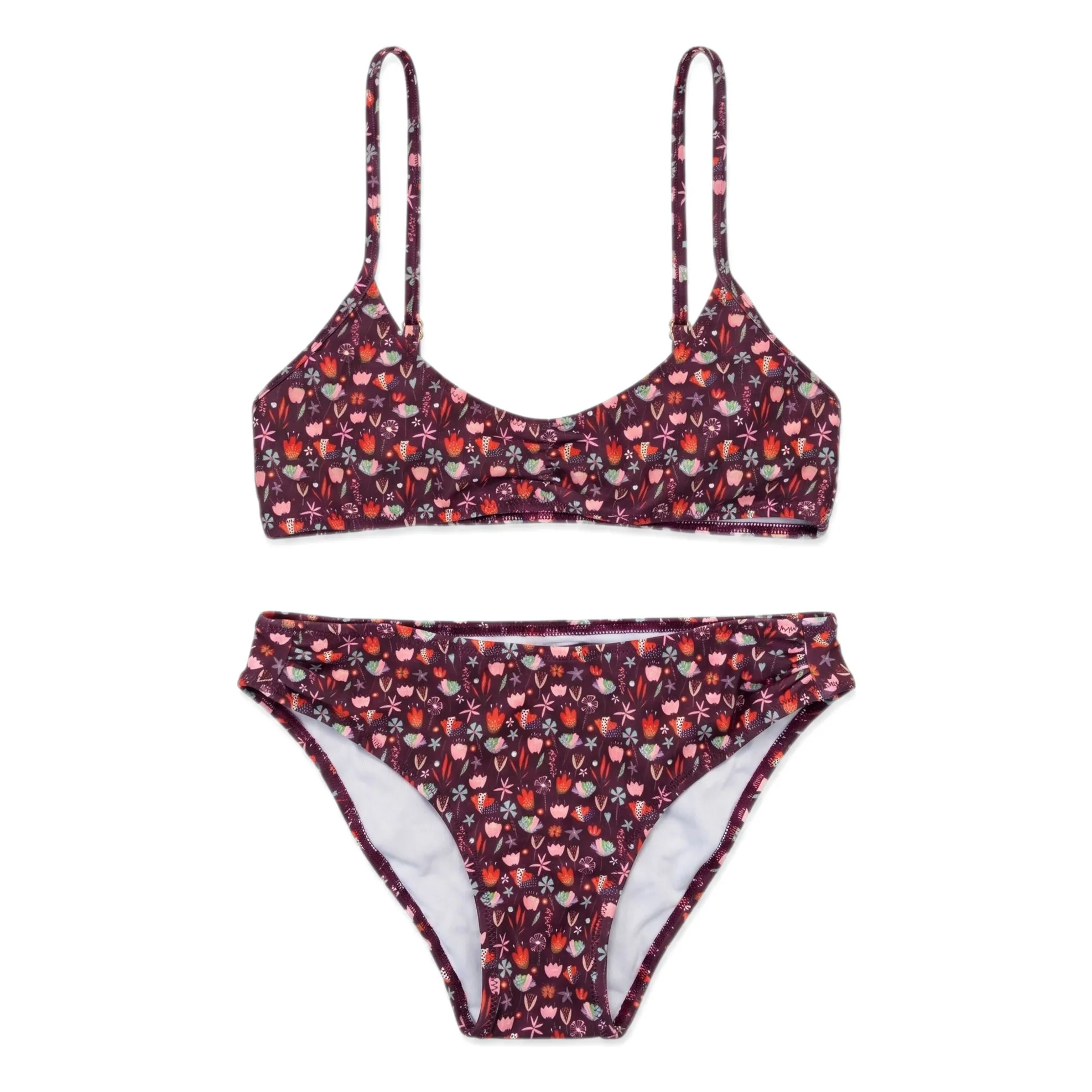 Maillot de Bain Sway Fleuri | Violine- Image produit n°0