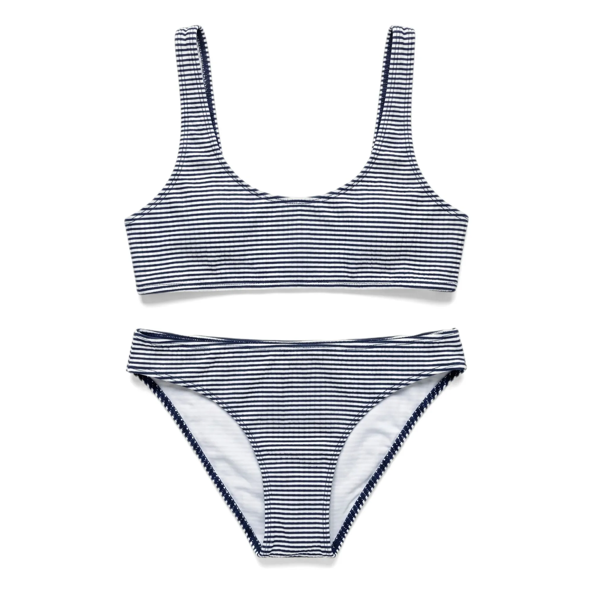 Maillot de Bain Loan Rayé | Bleu marine- Image produit n°0