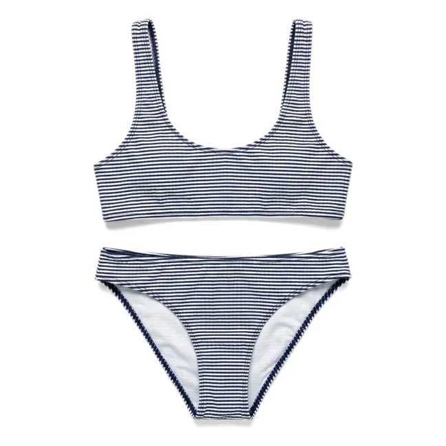 Maillot de Bain Loan Rayé | Bleu marine