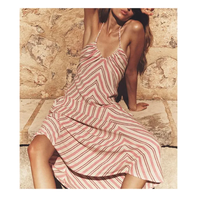 Robe Rayures Maggie | Rose