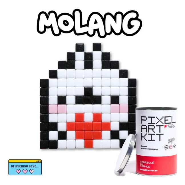 Pixel Art Kit - Molang & Love | Blanc