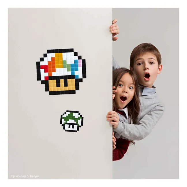 Kit Pixel Art - Champiñón | Rojo
