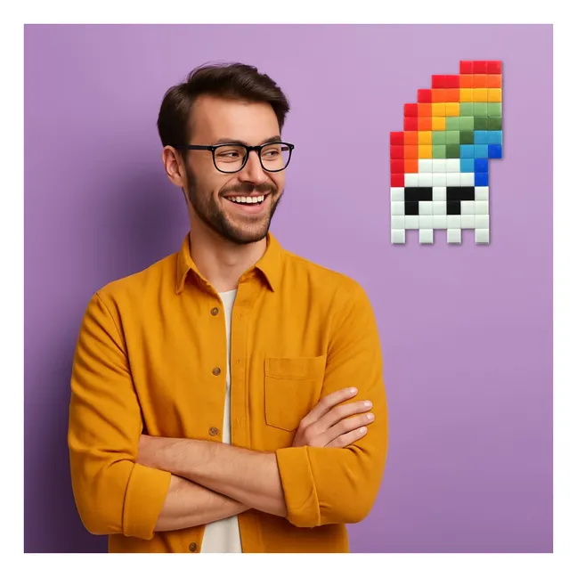 Pixel Art Kit phosphorescent - Rainbow in the Dark