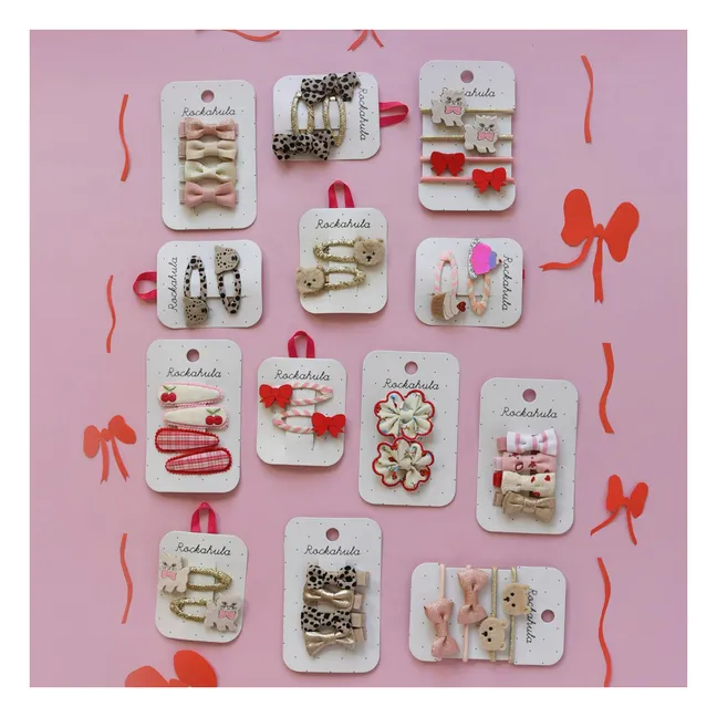 Lot de 2 Barrettes Léopard | Beige