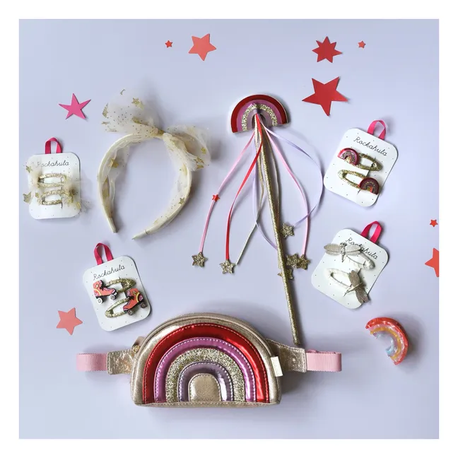 Lot de 2 Barrettes Libellule Scintillante | Blanc