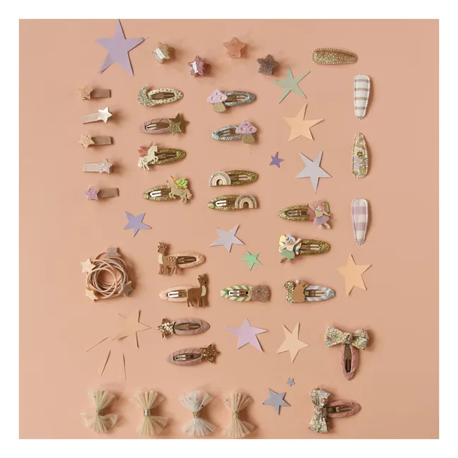 Lot de 2 Barrettes Clair de Lune | Doré