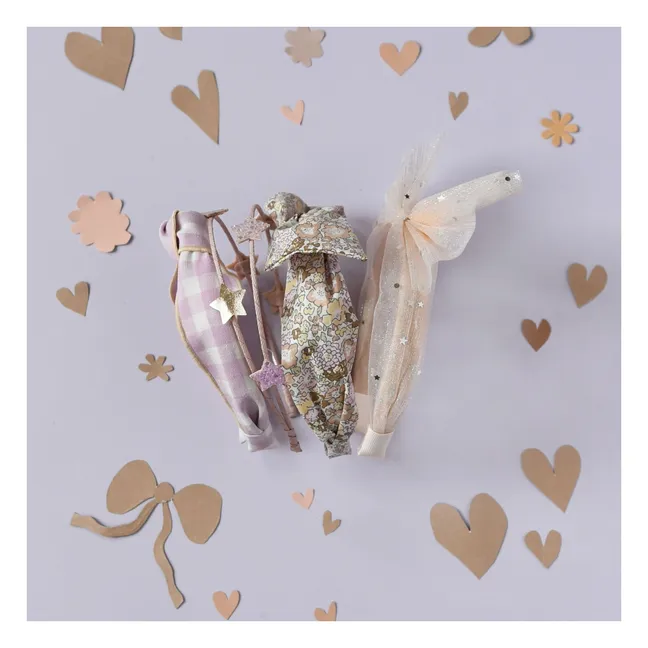 Serre-tête Double Twinkle Twinkle Etoiles | Rose pâle