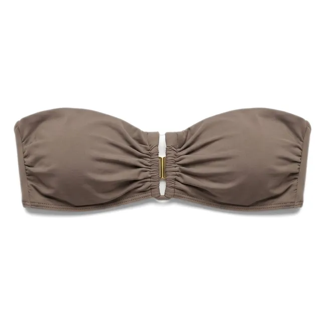 Haut de Maillot Brooke | Marron glacé