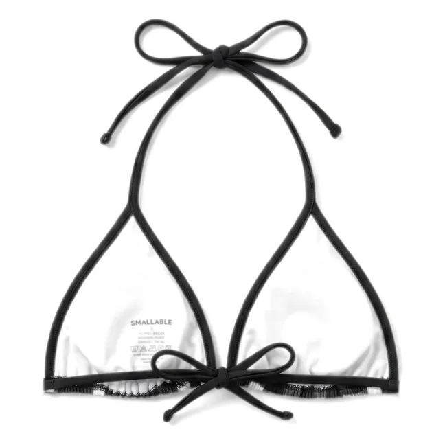 Haut de Maillot Elsa Carreaux | Noir