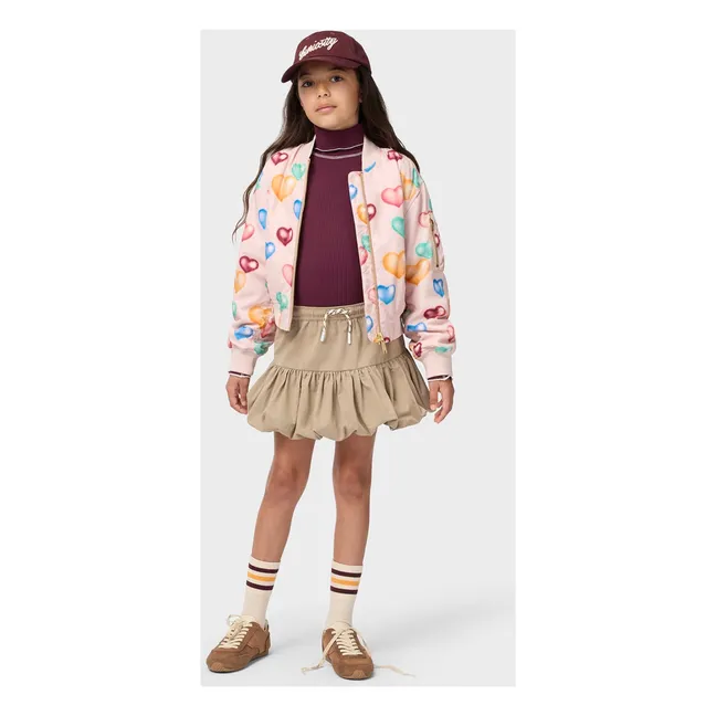 Jupe Smokée Britta Coton Bio | Beige