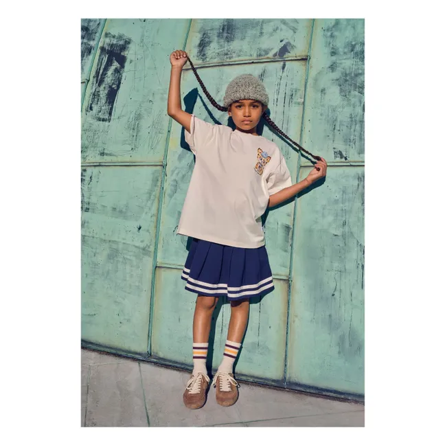 T-shirt Riley Curiosity Tigre Coton Bio | Blanc