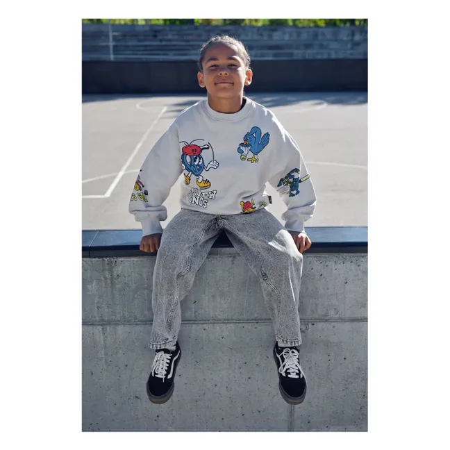 Pull Monti Try New Things Coton Bio | Blanc