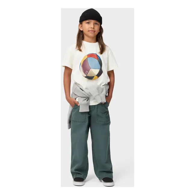 T-shirt Roxo Ballon Coton Bio | Blanc