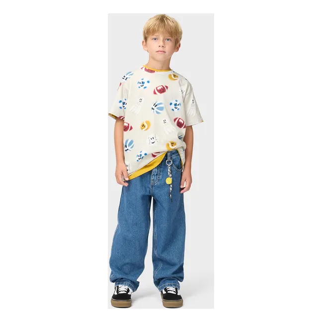 T-Shirt Riley Ballons Bio-Baumwolle | Cremefarben