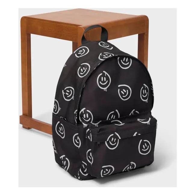 Sac à Dos Moi Smiley Fibres Recyclées | Noir