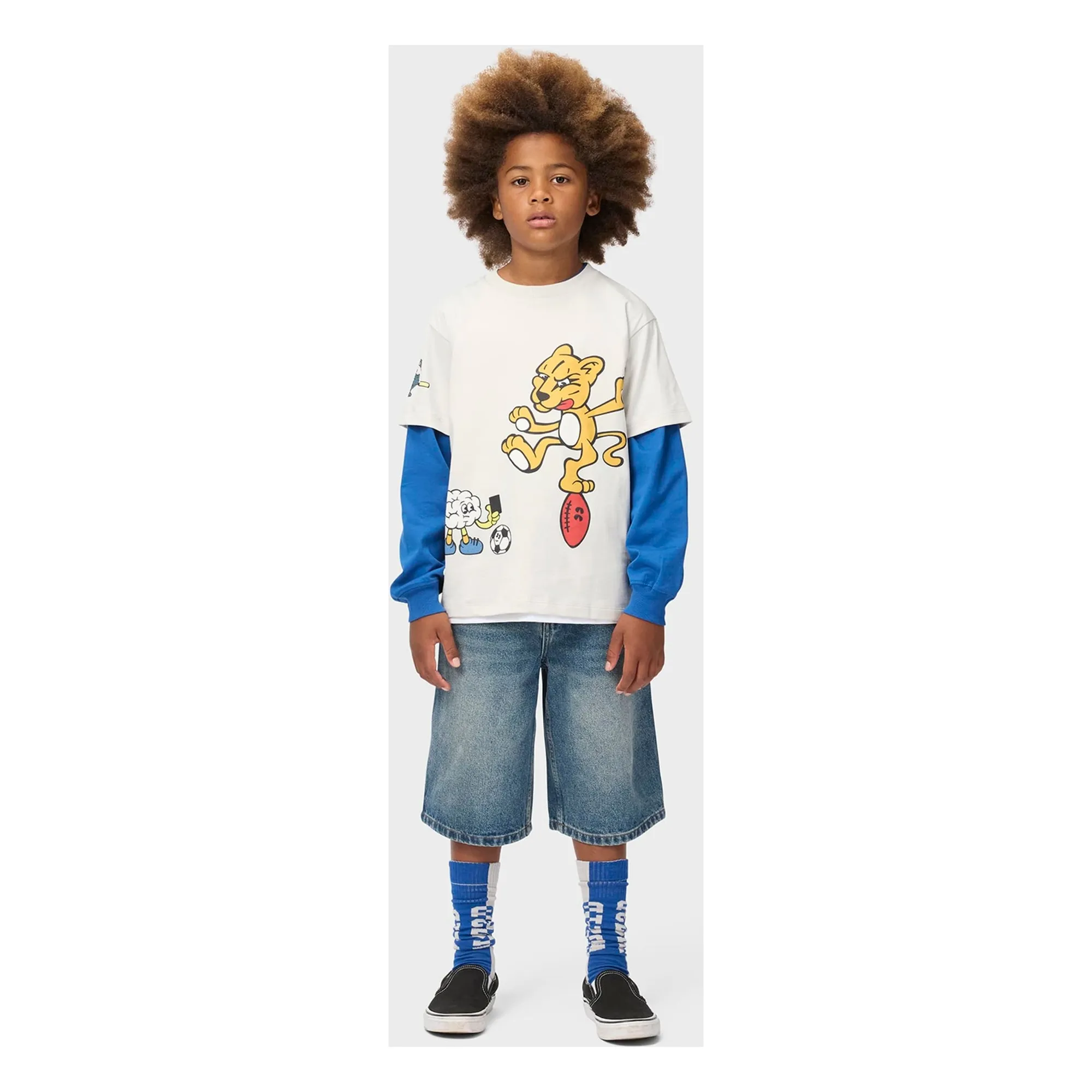 Bermuda Alphie Denim Coton Bio | Bleu- Image produit n°1