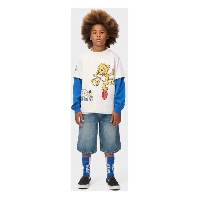 Bermuda Alphie Denim Coton Bio | Bleu