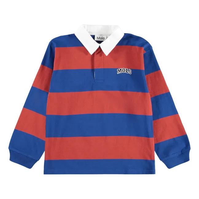Polo Relz Gestreift Bio-Baumwolle | Blau