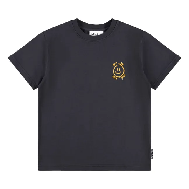 T-shirt Railey Smiley Open Mind Coton Bio | Noir