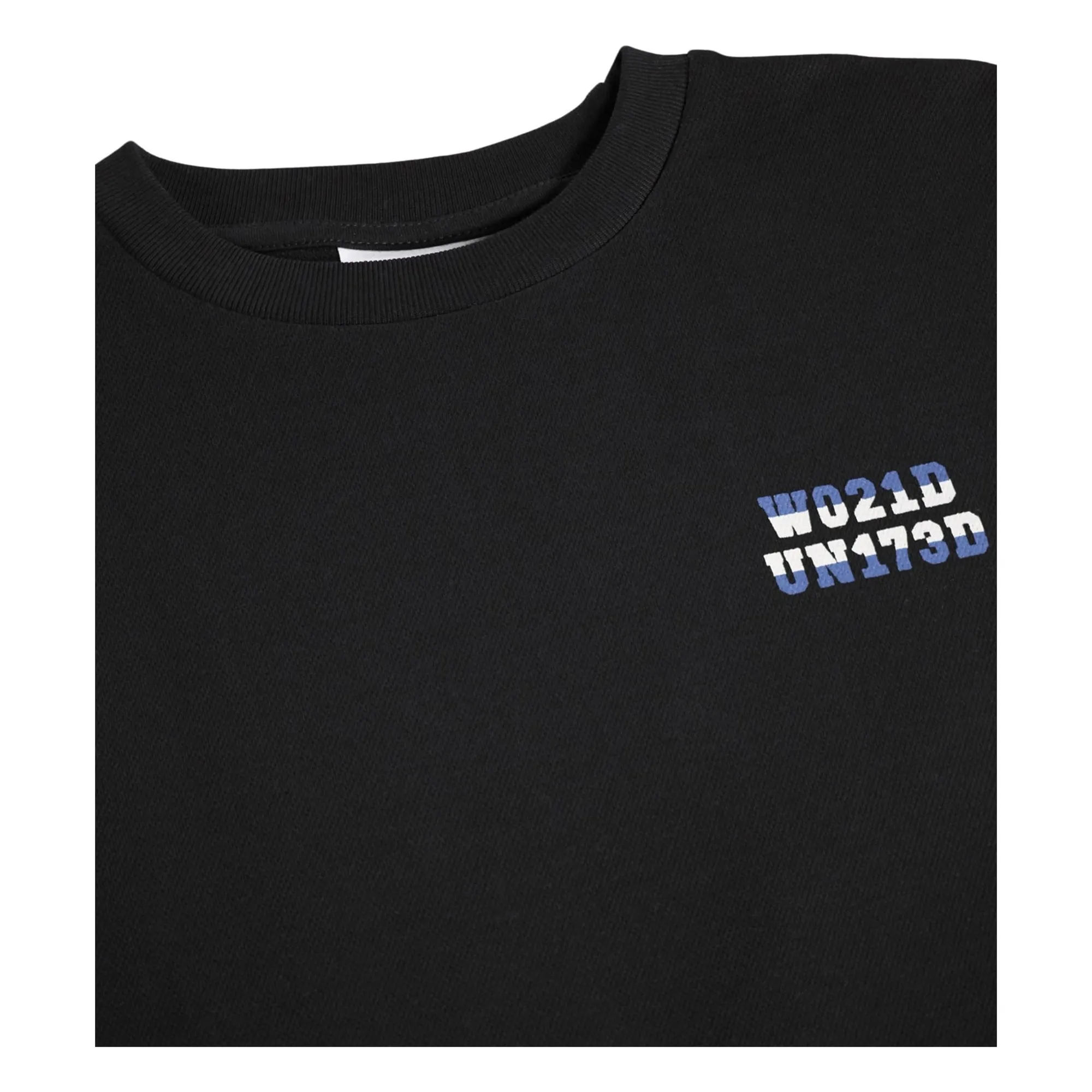 T-shirt Rodney W021D UN173D Coton Bio | Noir- Image produit n°4