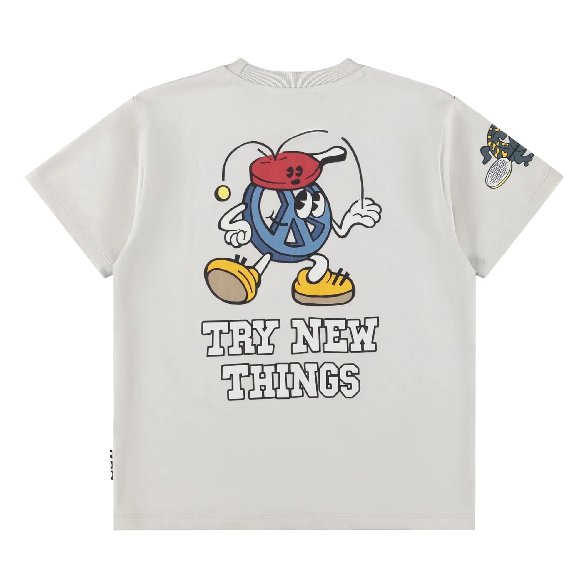T-shirt Riley Curious Friend Coton Bio | Gris- Image produit n°2