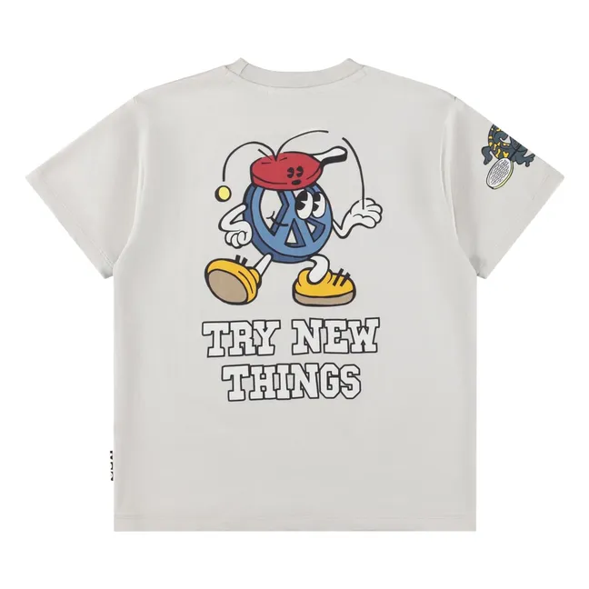 Riley Curious Friend Organic Cotton T-shirt | Grey