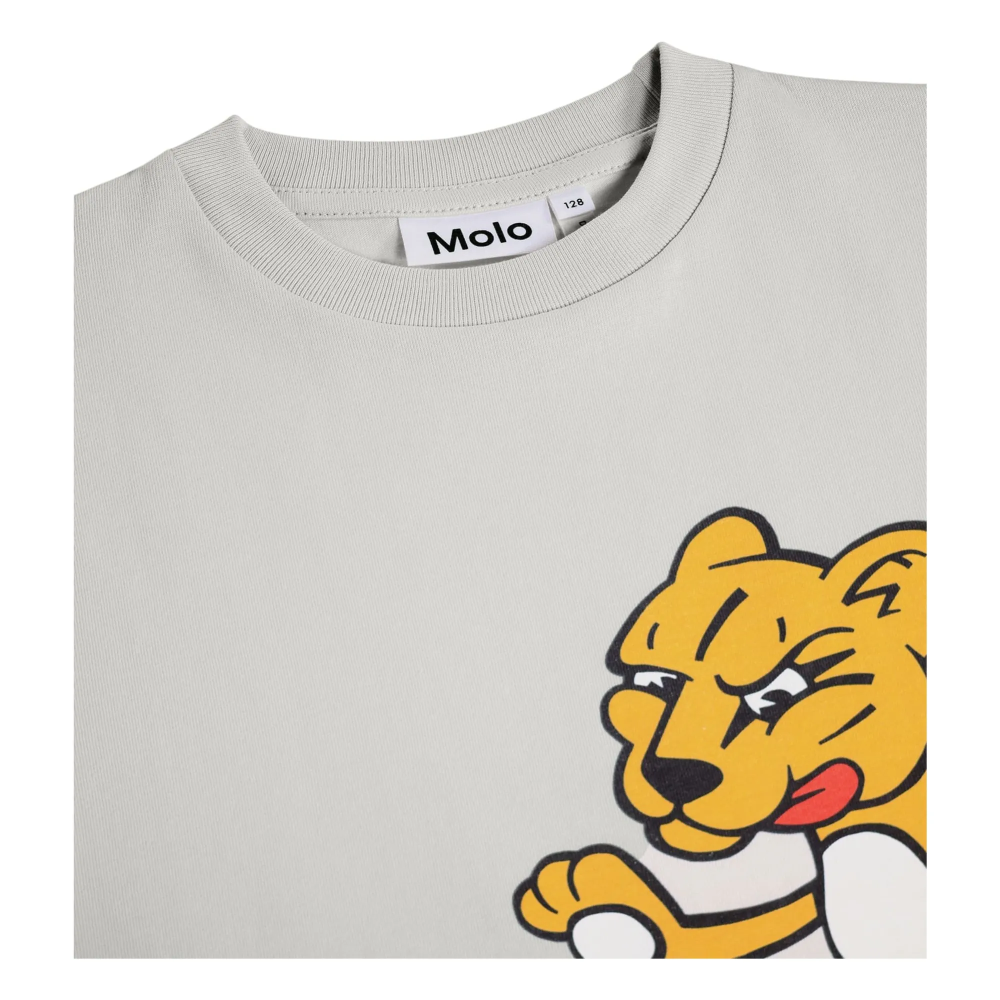 T-shirt Riley Curious Friend Coton Bio | Gris- Image produit n°1