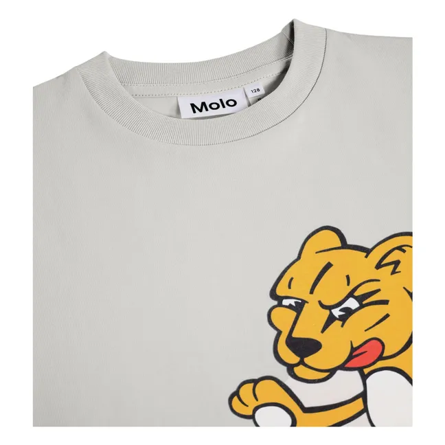 T-shirt Riley Curious Friend Coton Bio | Gris