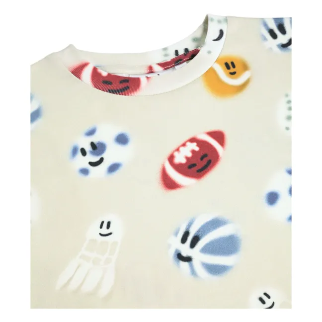 T-Shirt Riley Ballons Bio-Baumwolle | Cremefarben