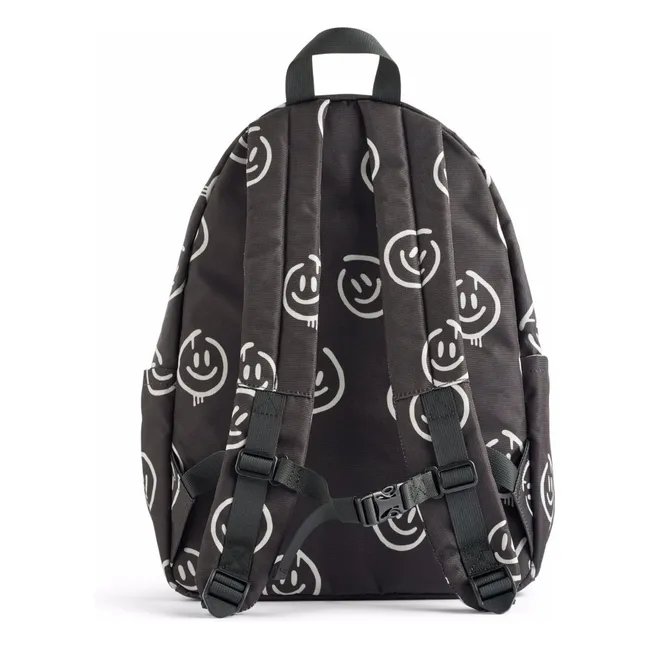 Sac à Dos Moi Smiley Fibres Recyclées | Noir