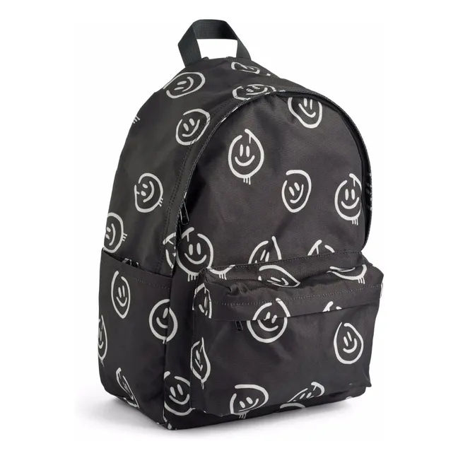 Sac à Dos Moi Smiley Fibres Recyclées | Noir