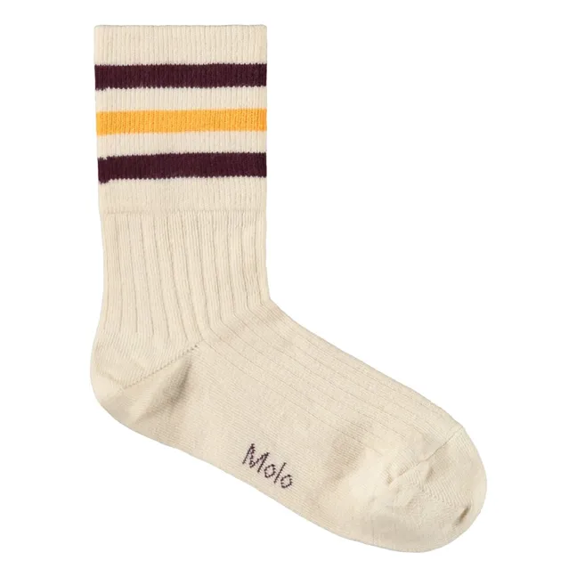 Lot de 2 Paires de Chaussettes Nomi Cœurs | Rose pâle