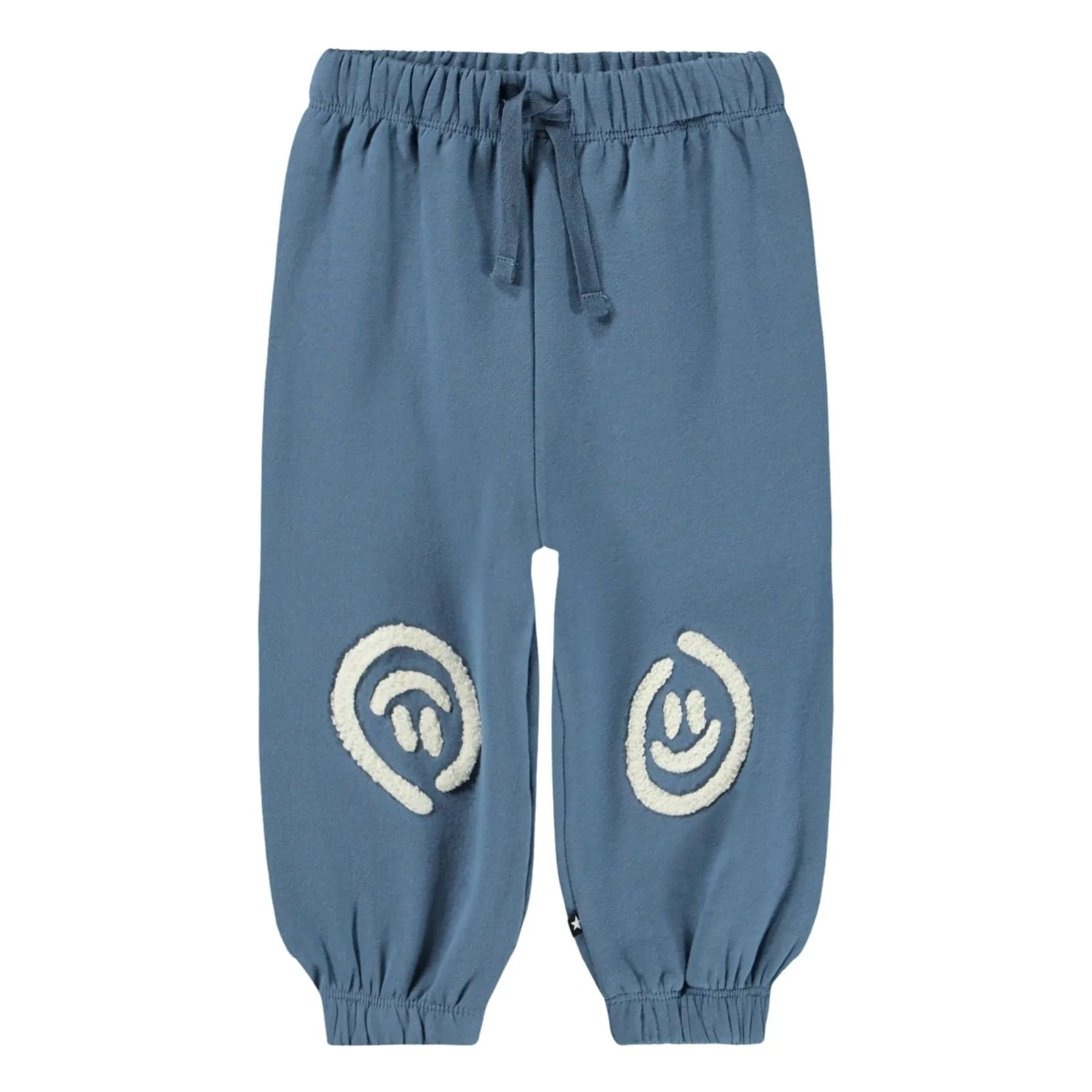 Jogger Simon Smileys Coton Bio | Bleu- Image produit n°0