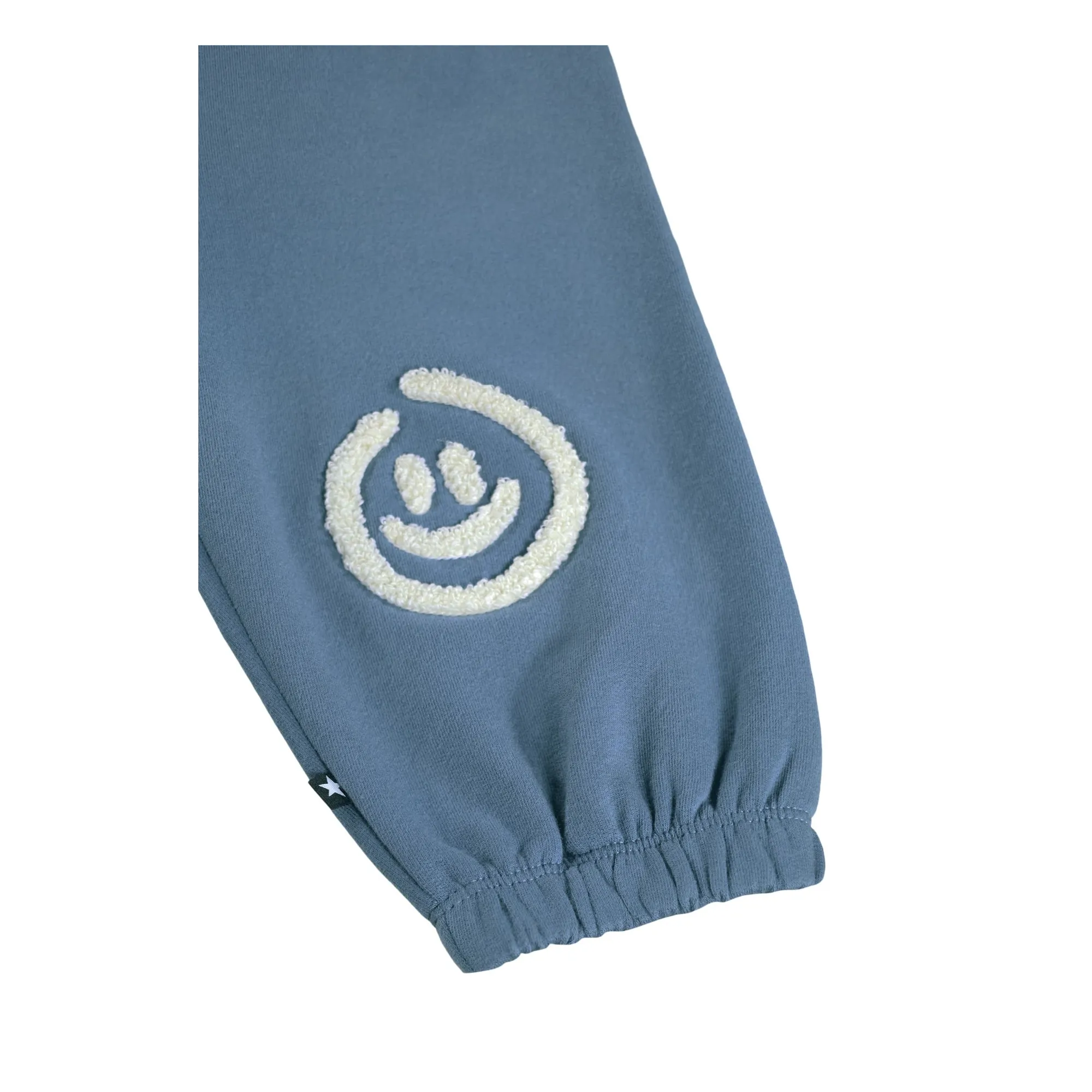 Jogger Simon Smileys Coton Bio | Bleu- Image produit n°2